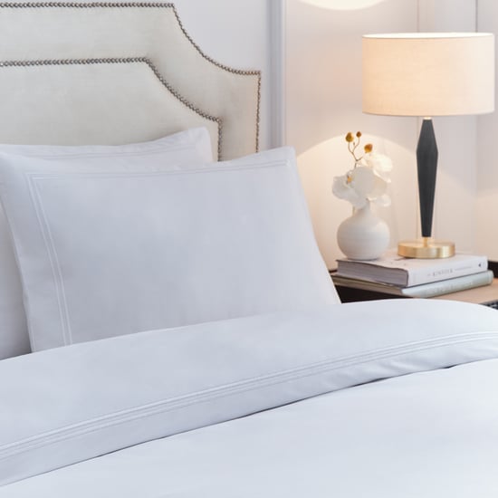 Paoletti Elara Embroidered 100% Cotton Duvet Cover Set, White - Image 2