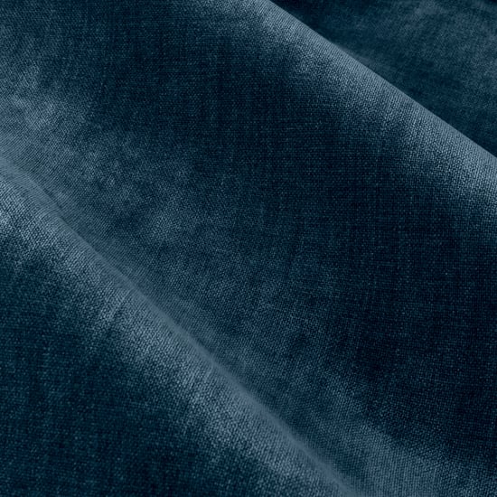 Yard Heavy Chenille Fully Lined Eyelet Curtain Pair, Navy - Image 5