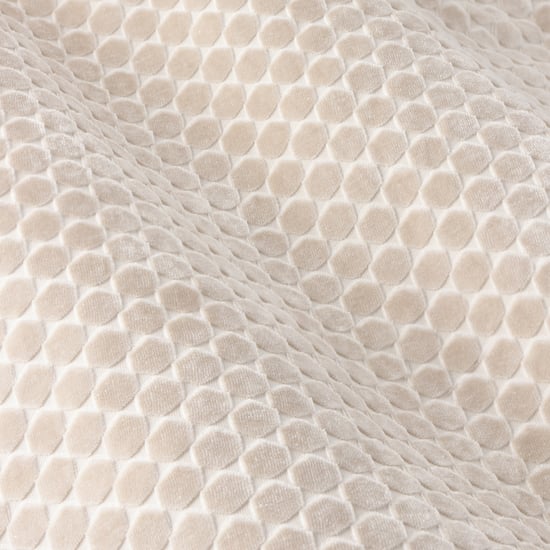 Paoletti Neptune Fully Lined Velvet Eyelet Curtain Pair, Champagne - Image 6