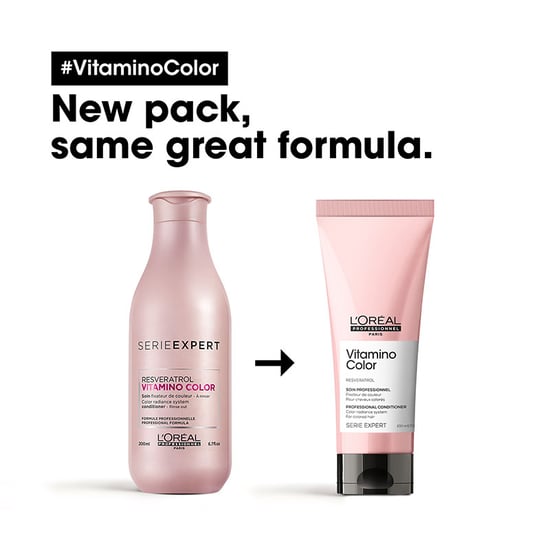 L'oréal Professionnel Serie Expert Vitamino Color Shampoo 300ml And Conditioner 200ml Duo - Image 3