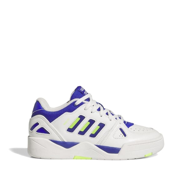 Men's adidas Midcity Low J Lace-Up Low Top Sneakers in Wht/Blue/Lem - Image 1