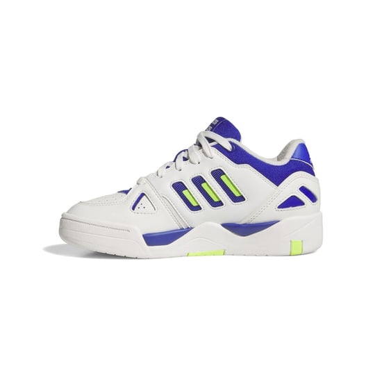 Men's adidas Midcity Low J Lace-Up Low Top Sneakers in Wht/Blue/Lem - Image 2