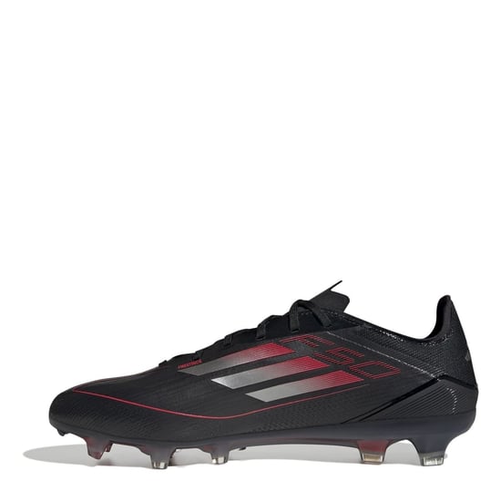 Men's adidas F50 Pro Firm Ground Football Boots in Black/Iron/Red - Image 2