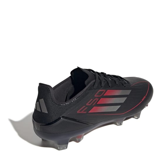 Men's adidas F50 Pro Firm Ground Football Boots in Black/Iron/Red - Image 4