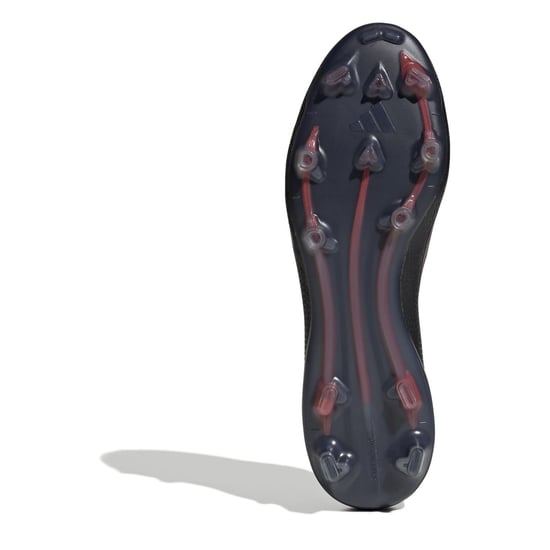Men's adidas F50 Pro Firm Ground Football Boots in Black/Iron/Red - Image 6