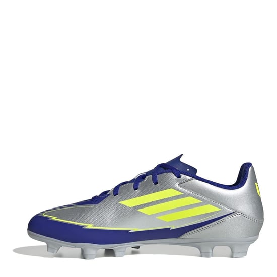 Men's adidas F50 Club Firm Ground Football Boots in Silver/Blue - Image 2