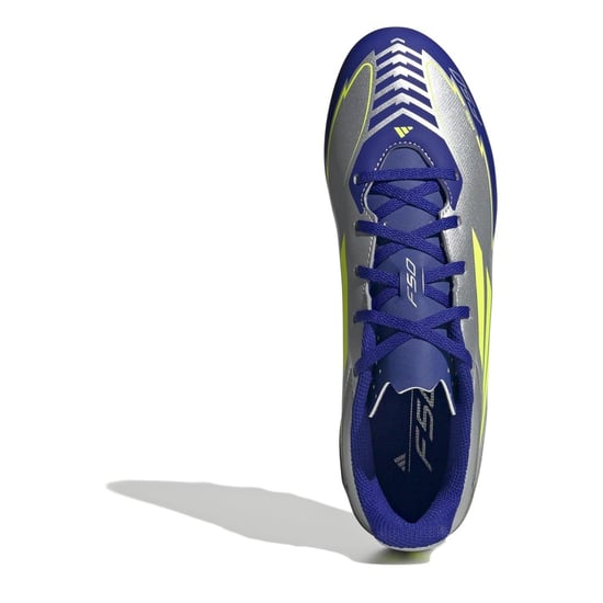 Men's adidas F50 Club Firm Ground Football Boots in Silver/Blue - Image 5