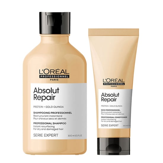 L'oréal Professionnel Serie Expert Absolut Repair Shampoo 300ml And Conditioner 200ml Duo - Image 1