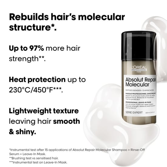 L'oréal Professionnel Serie Expert Absolut Repair Molecular Hair Shampoo 300ml And Leave-in-mask 100ml Duo - Image 6