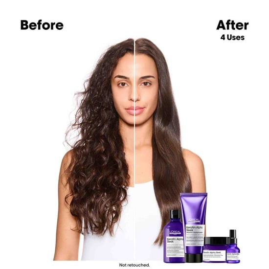 L'oréal Professionnel Pack Keratin Alpha Sleek Shampoo, Hair Mask & Hair Serum Bundle - Antifrizz, 300ml, 250ml, 50ml - Image 2
