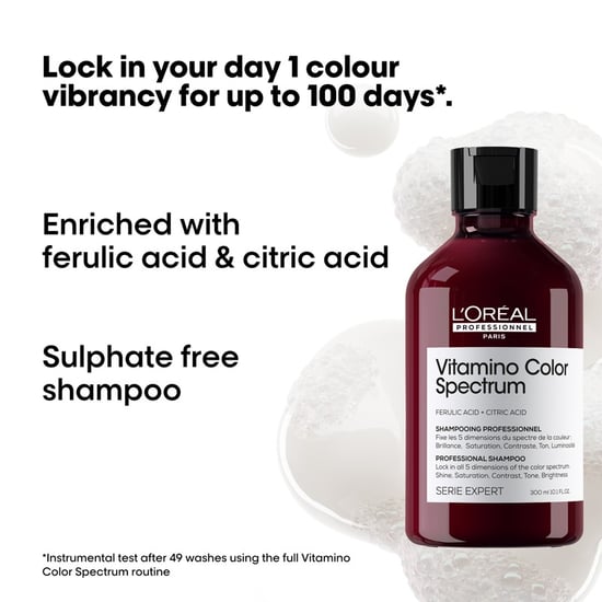 L'oréal Professionnel Vitamino Color Spectrum Shampoo 300ml And Rinse Off Hair Mask 250ml Duo - Image 6