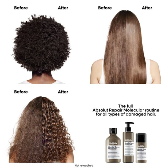 L'oréal Professionnel Serie Expert Absolut Repair Molecular Hair Shampoo 300ml, Leave-in-mask 100ml And Rinse-off Serum 250ml Pack - Image 2