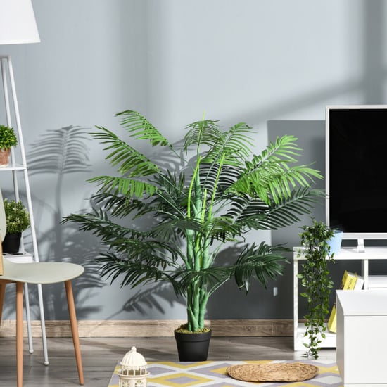 4goodz Kunstpalm 125cm groot kunstplant met 18 palmbladeren in pot - Image 3