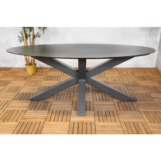 SenS-Line donna ovale tuintafel 220x100cm keramiek - Image 4