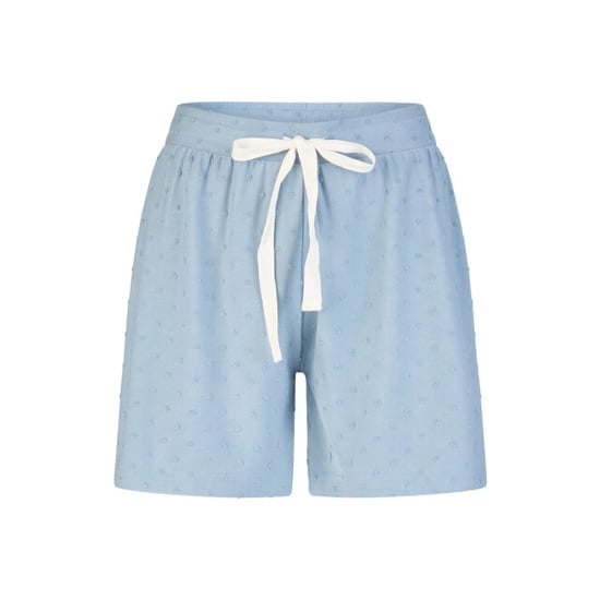 By Louise Dames korte pyjama set shortama roze/blauw gestipt - Image 3