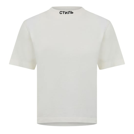 Women's Heron Preston Regular Fit Crew Neck Short Sleeve T-Shirt in White/Black - Image 1
