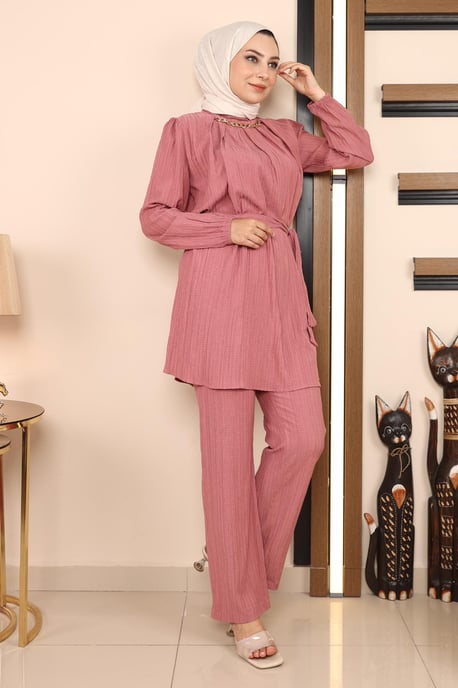 Kedja Detailed Set Dammig rosa - Image 2