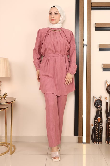 Kedja Detailed Set Dammig rosa - Image 3