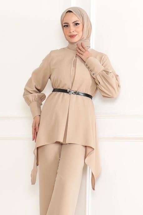 Riem Detailed Pak Beige - Image 5