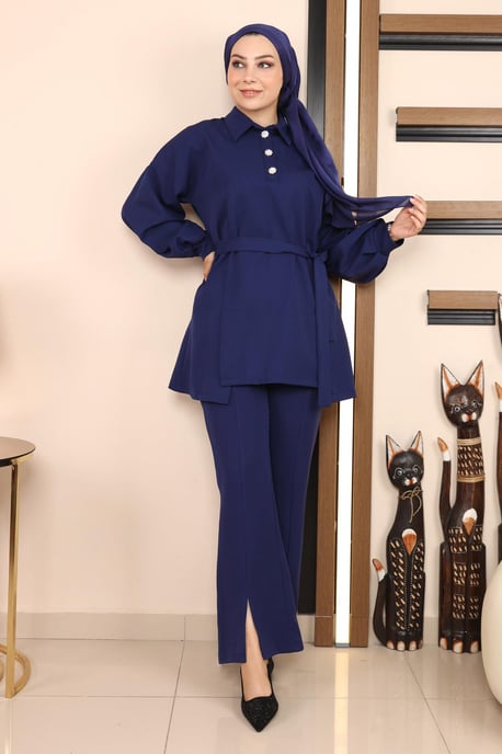 Slit Suit Indigo - Image 1