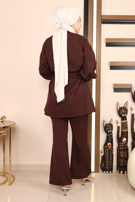 Slit Suit Brown - Image 4
