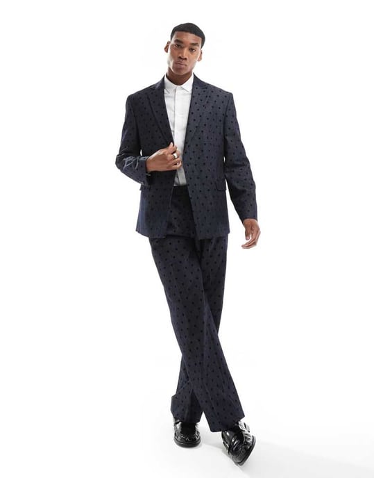 Viggo eriksen suit jacket in in denim heart co-ord - Image 2