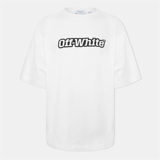 Men's Off White Outline Skte T in White-Black - Image 1