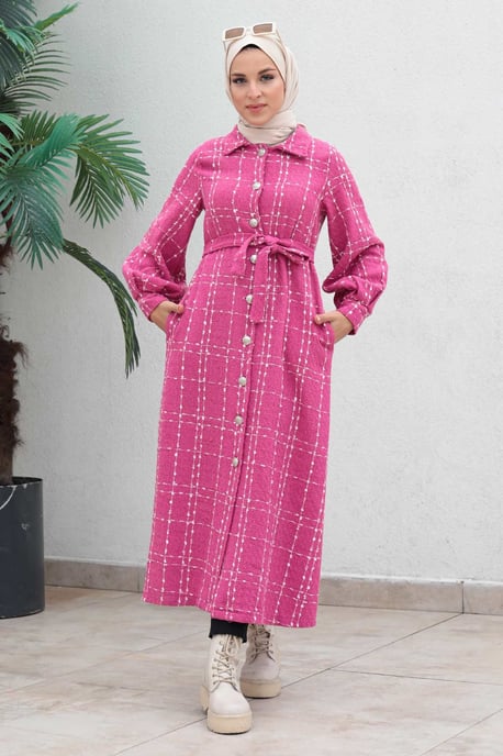 Knäppt Kashmir Kappa Rosa - Image 2