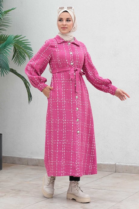 Knäppt Kashmir Kappa Rosa - Image 3