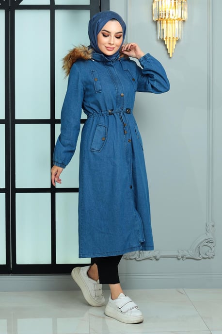 Huva Denim Jacka Mörk Denim - Image 2