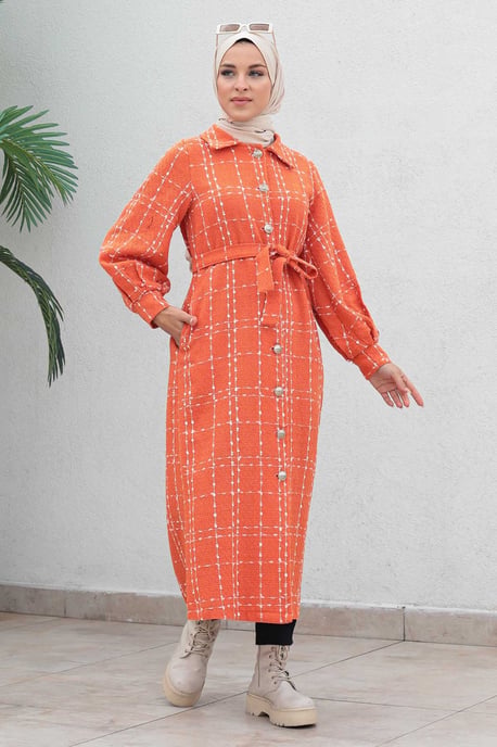 Knäppt Kashmir Kappa Orange - Image 2