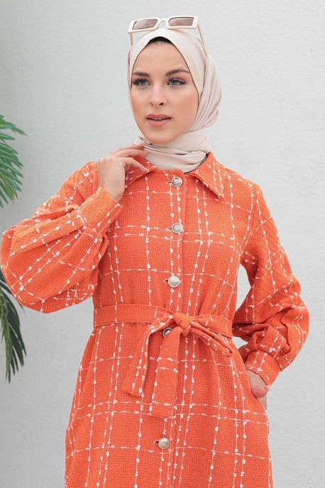 Knäppt Kashmir Kappa Orange - Image 4