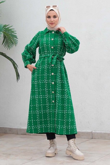 Knäppt Kashmir Kappa Grön - Image 2
