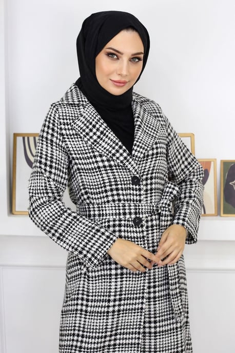 Rutig Chanel Kashmir Kappa Svart - Image 5