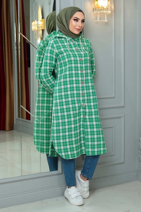 Knäppt Chanel Cape Grön - Image 2