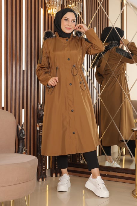 Garni Detailed Kappa Brun-beige - Image 2