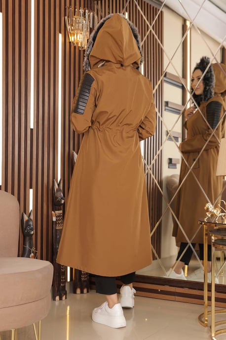 Garni Detailed Kappa Brun-beige - Image 4