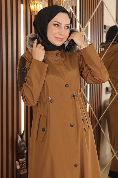 Garni Detailed Kappa Brun-beige - Image 5