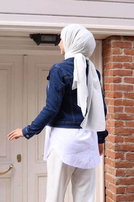 Knäppt Denim Jacka Mörk Denim - Image 3