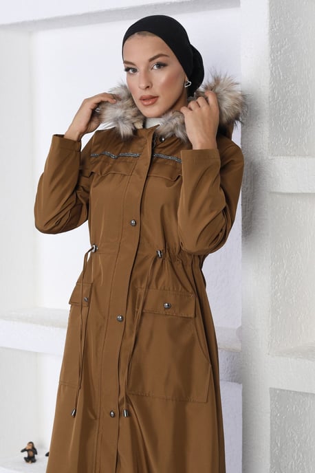 Stripe Detailed Kappa Brun-beige - Image 5