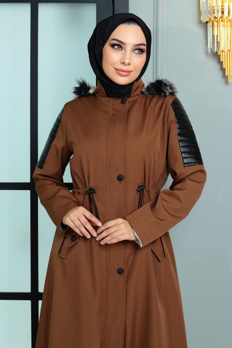 Garni Detailed Kappa Brun-beige - Image 5
