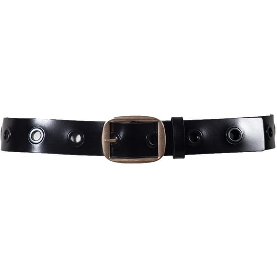 Accessories AllSaints Eyelet Leather Belt in Blk Wrm Brs - Image 2