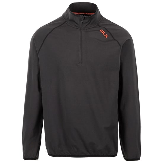 Men's DLX Hulton Raglan Sleeve Regular Fit T-Shirt in Black - Image 2