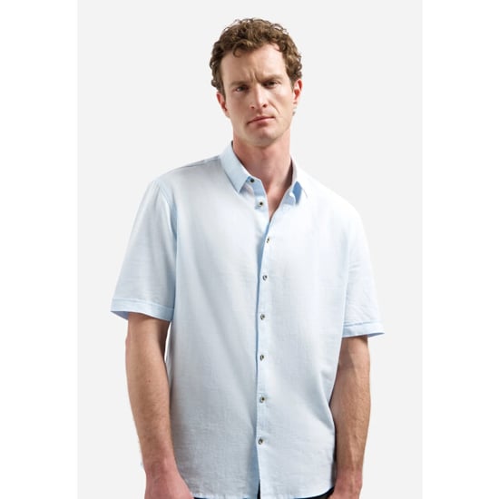 No Excess Shirt short sleeve with linen sky - Image 4