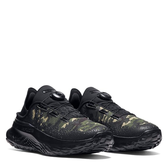 Men's Under Armour Slip Speed Camo Patterned Sneakers in .Green - Image 5