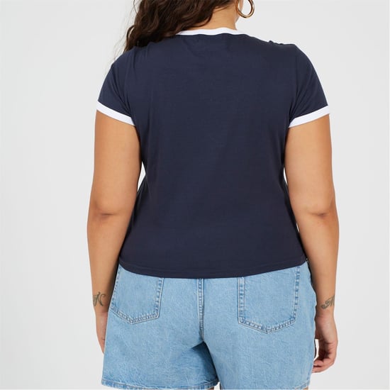 Women's Brave Soul Tee in Navy/White - Image 2