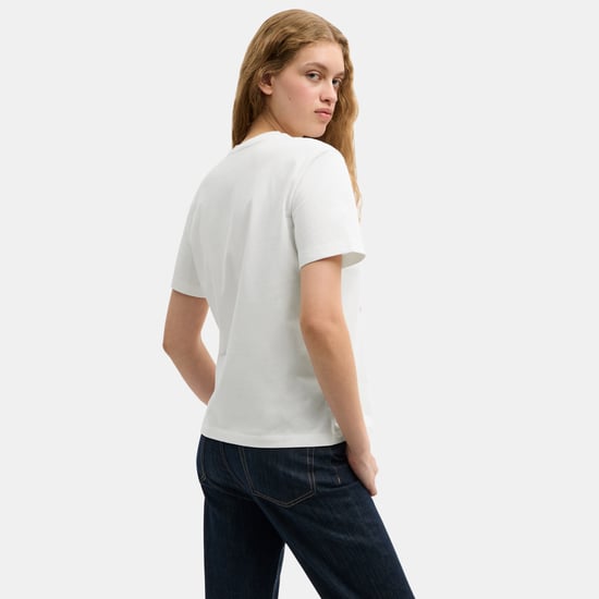 Floral Signature Square Classic T-Shirt In Organic Cotton - Image 3