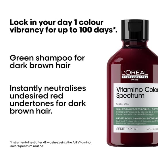 L'oréal Professionnel Vitamino Color Spectrum Green Tinted Shampoo 300ml Double - Image 4