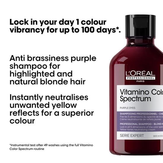 L'oréal Professionnel Vitamino Color Spectrum Purple Tinted Shampoo 300ml Double - Image 3
