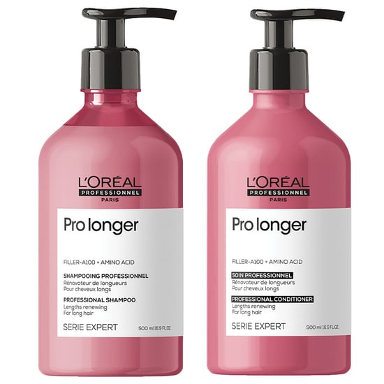 L'oreal Professionnel Series Expert Pro Longer Shampoo 500ml & Serie Expert Pro Longer Conditioner 500ml Duo - Image 1